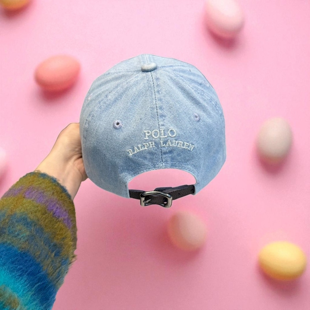 Polo by Ralph Lauren Light Blue Hat with Bear Design - Picture 4 of 8